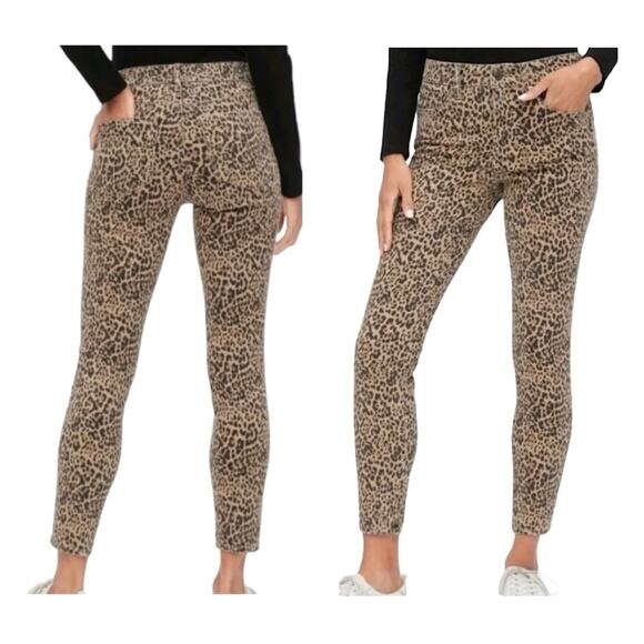 GAP High Rise Universal Leopard Print Legging Jeans NWT Size 20 / 35 - Picture 1 of 6